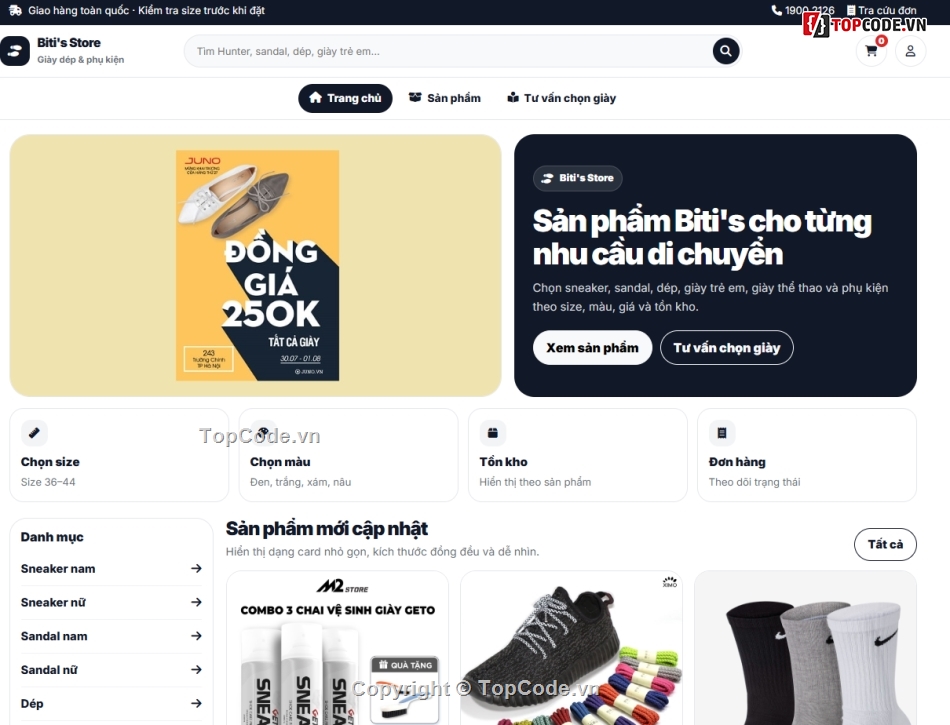 Web bán giày  MVC,web bán giày,web giày